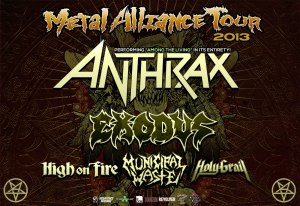 ANTHRAX Metal Alliance Tour 2013