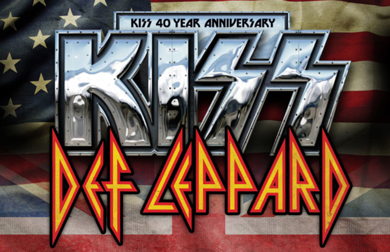 KISS DEF LEPPARD TOUR 2014 Poster